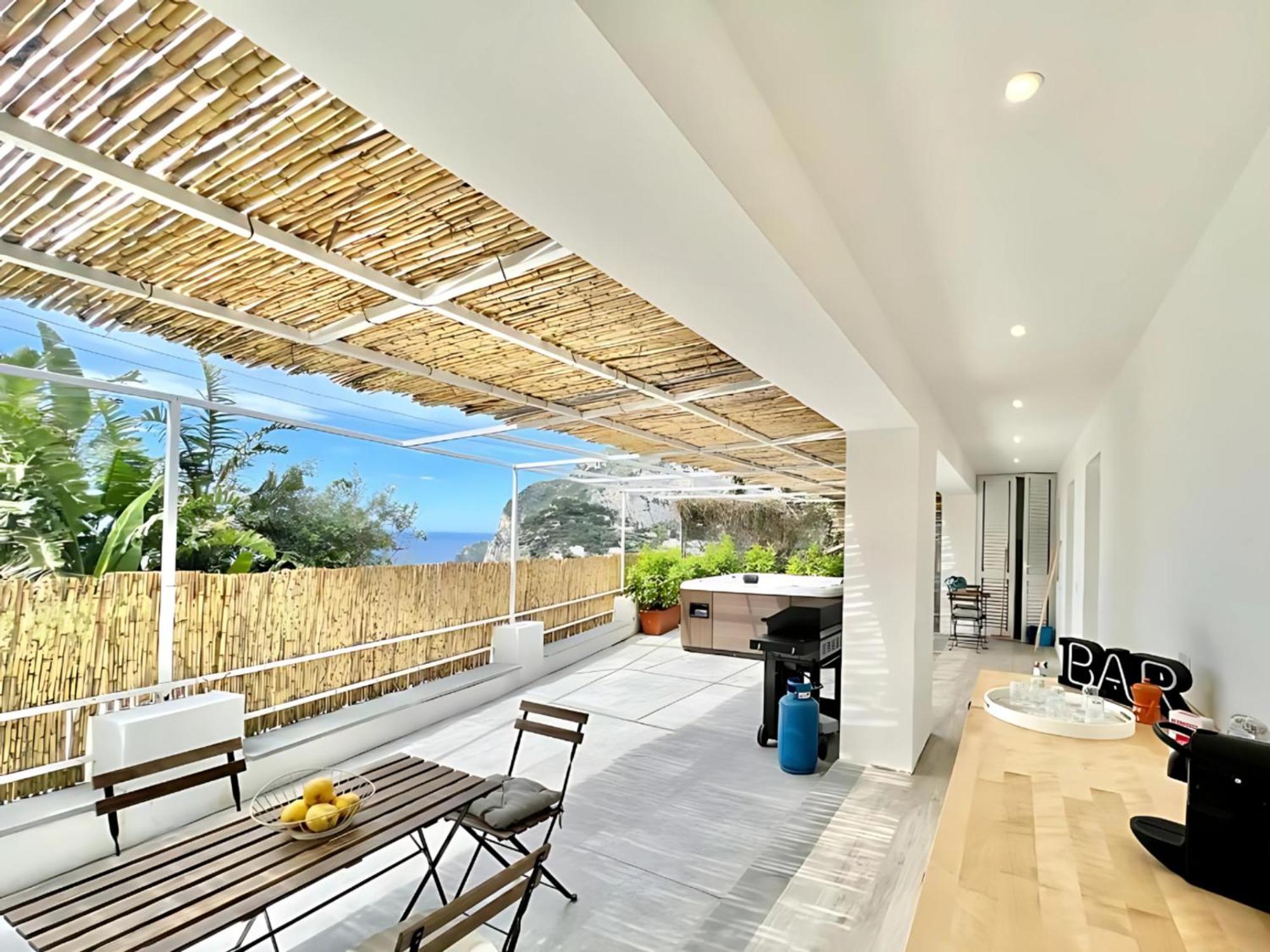 Casa Nannina - Seaview Terrace With Jacuzzi In Capriアパートメント エクステリア 写真